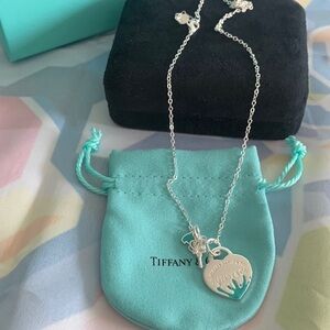 Tiffany & Co. Silver Heart Pendant Necklace